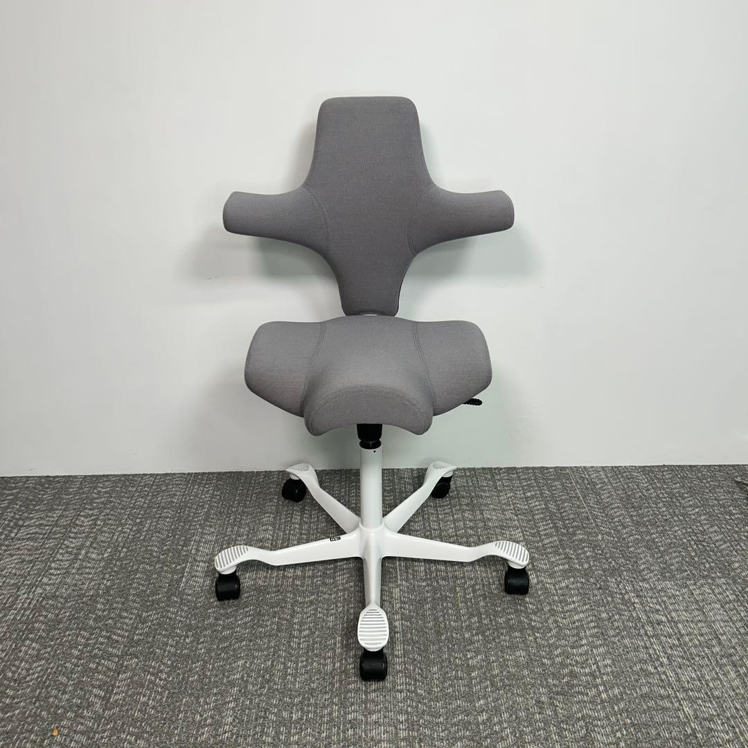 【F】オフィスチェア HAG Capisco ホーグ カピスコ 布張 グレー