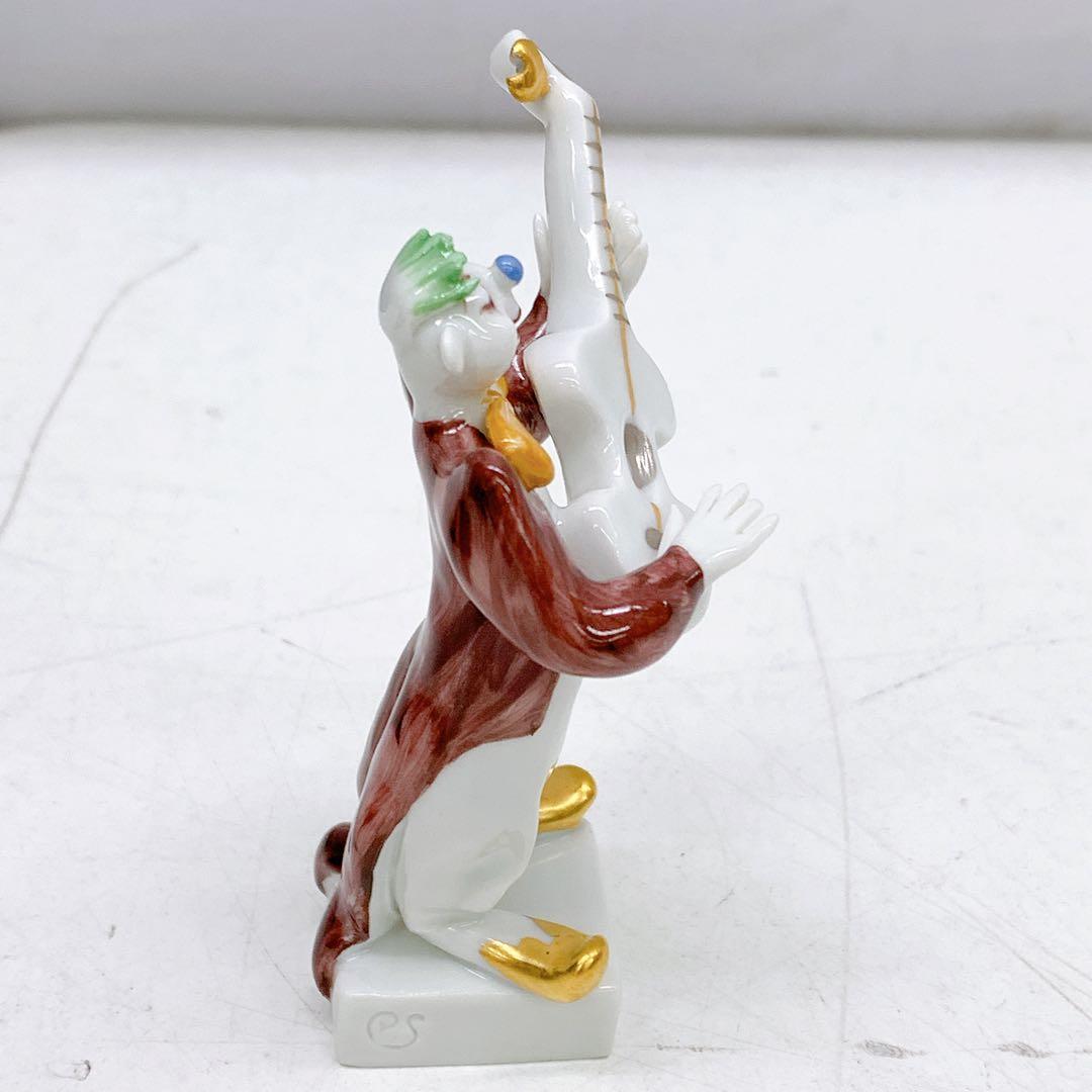 6AAM8 極美品 マイセン マイセン人形　60658 クラウン ギター ピエロ