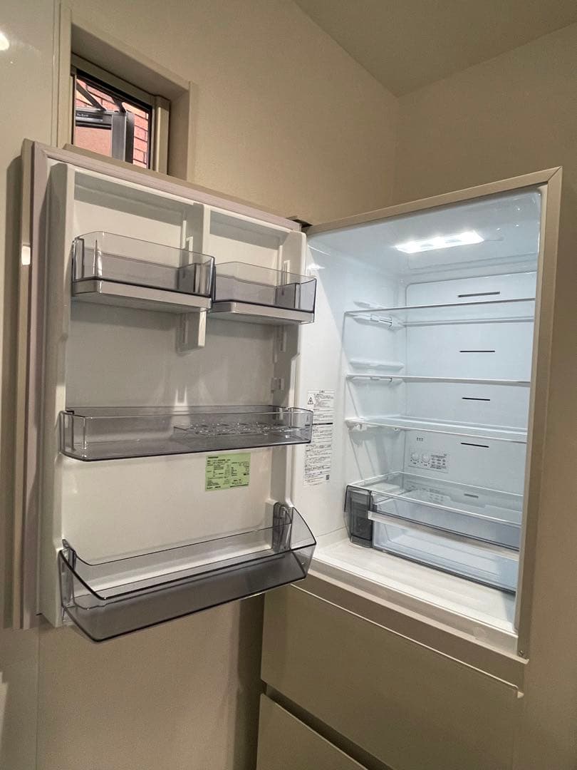 東芝 3ドア冷蔵庫 356L GR-V36SVL VEGETA