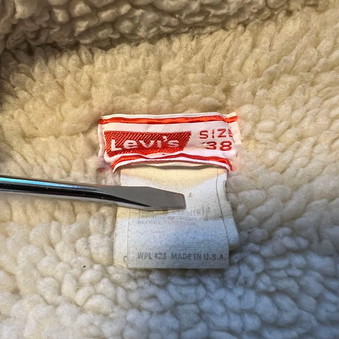 Levi's ボア襟 デニムジャケット 70605 70s