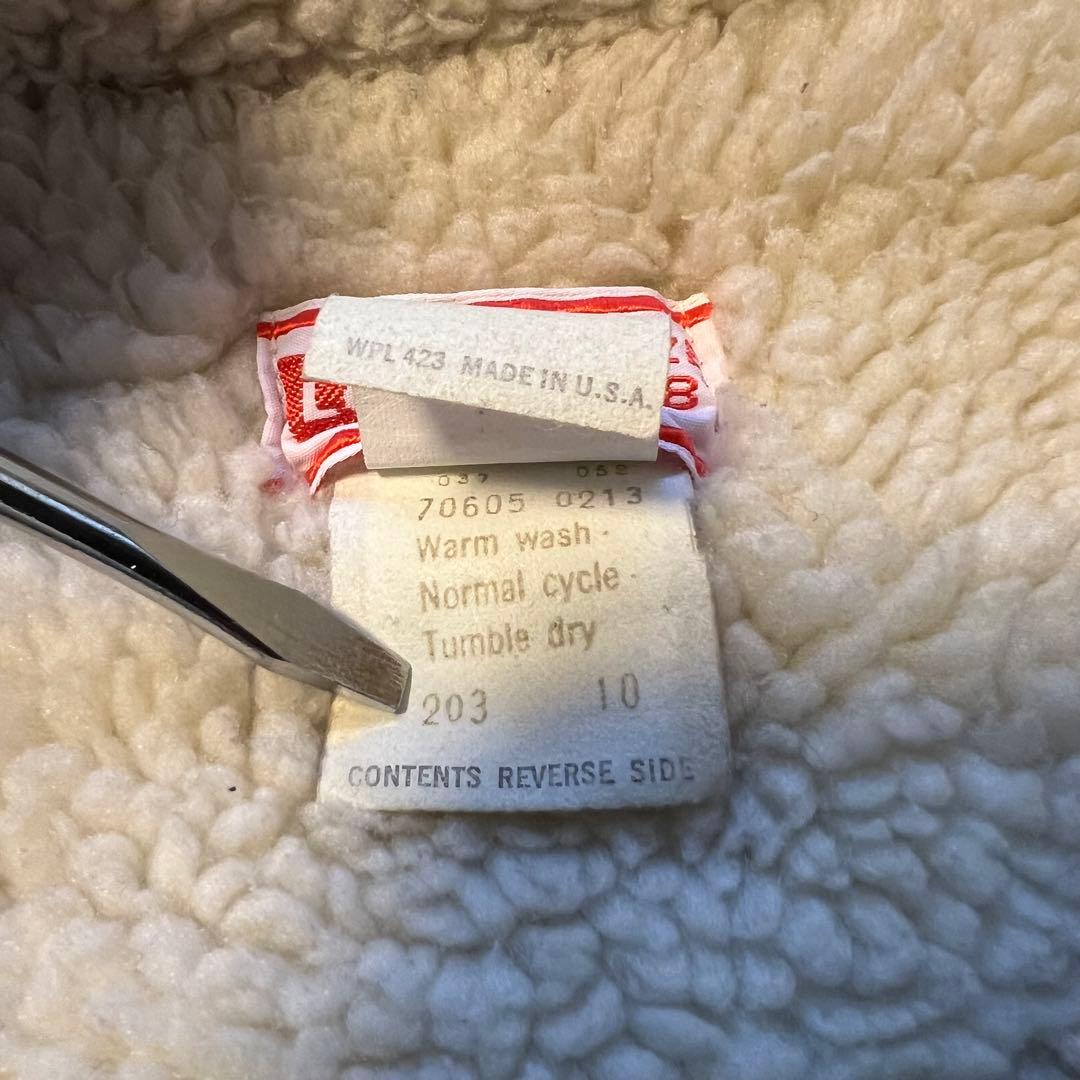 Levi's ボア襟 デニムジャケット 70605 70s