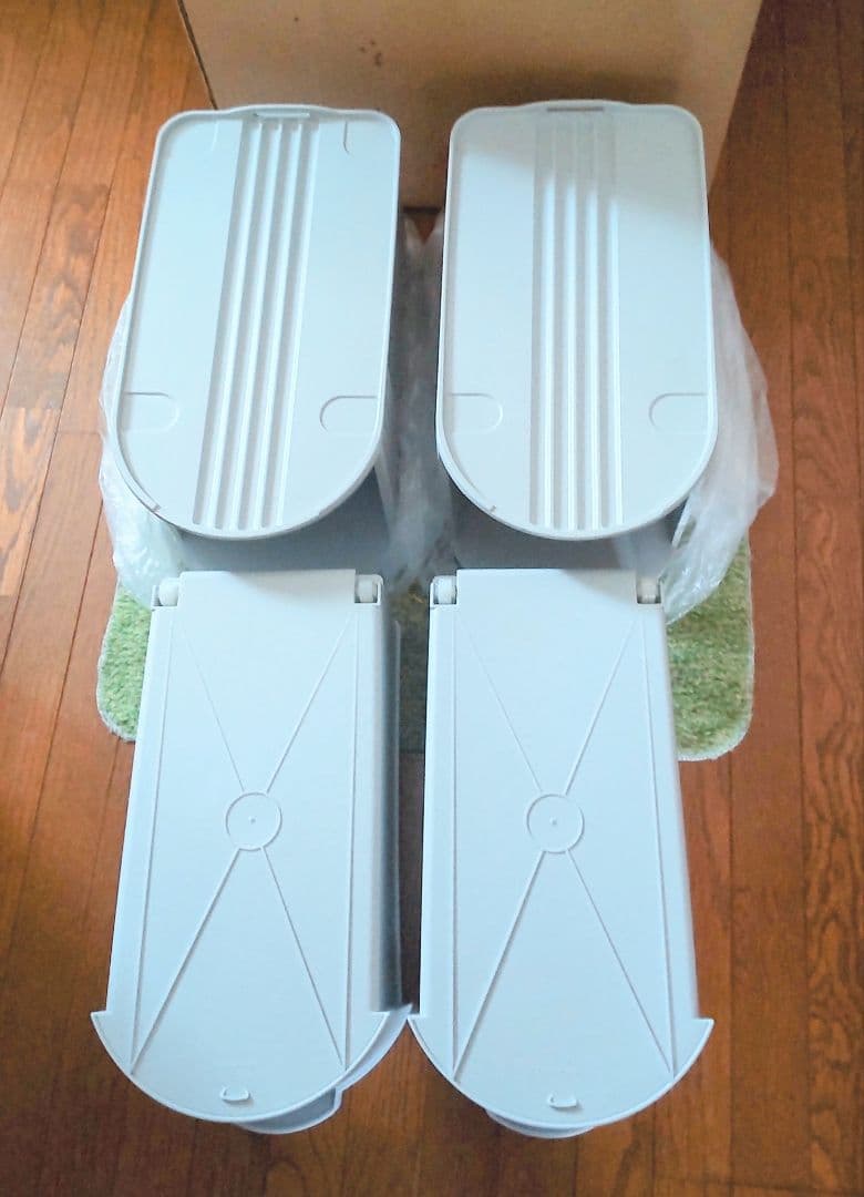 タッパーウェア　キッチンキーパーハーフ　デイリーストッカー　キャスター　トレイ