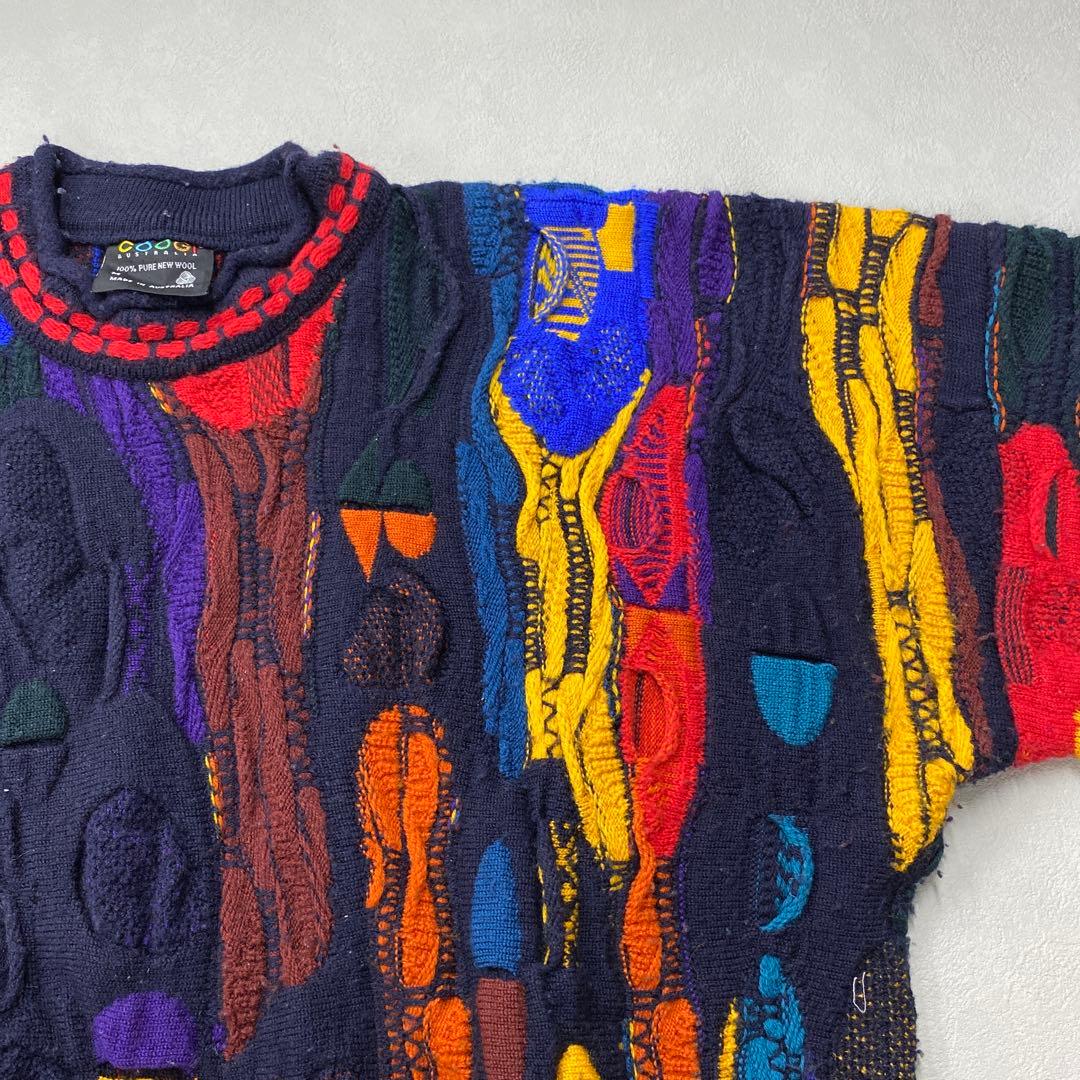 N311◯ COOGI クージー 3Dニット カラフルニットMサイズ