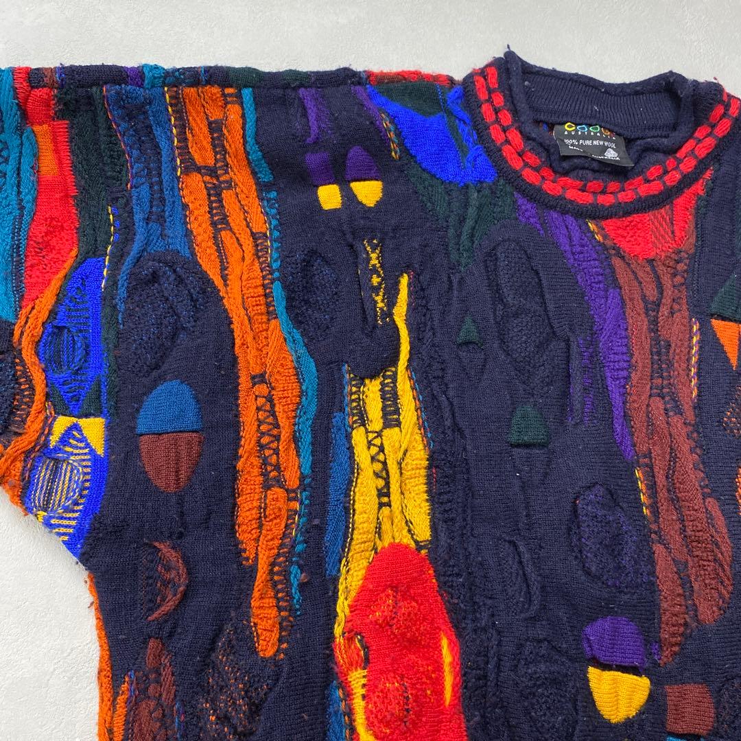 N311◯ COOGI クージー 3Dニット カラフルニットMサイズ