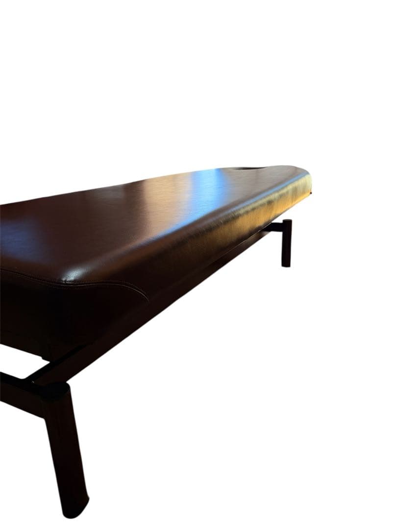 エステ 昇降ベッド 手動 有孔 ブラウン 整体 マッサージ 付属品多数