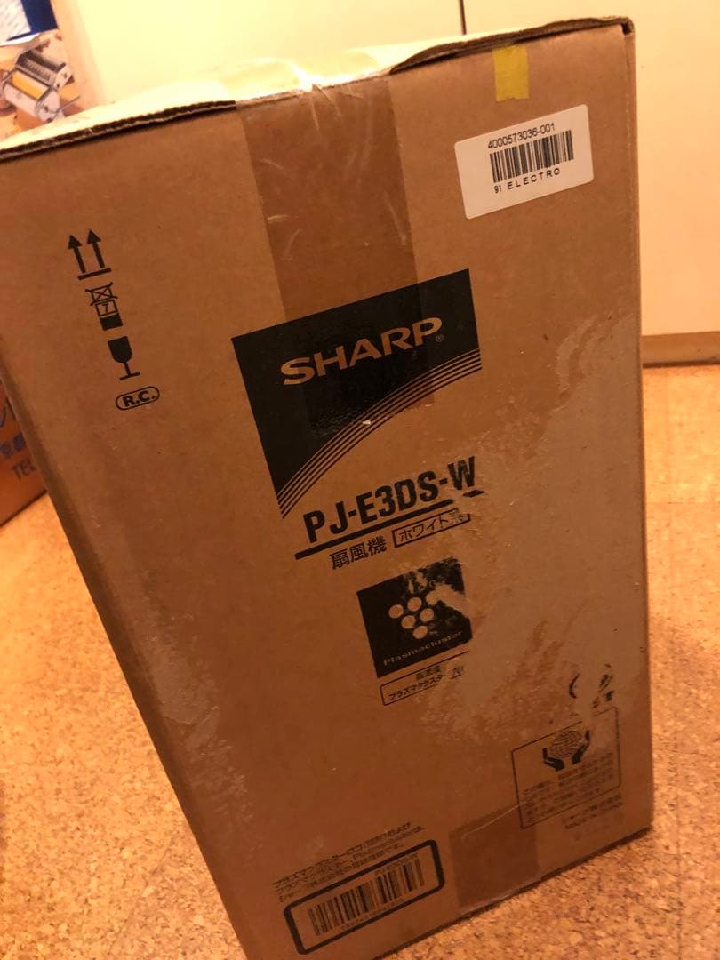 シャープ 高濃度プラズマクラスター7000 扇風機 PJ-E3DS ホワイト