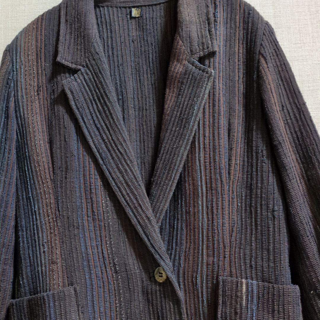 公文知洋子さんの裂き織りジャケット