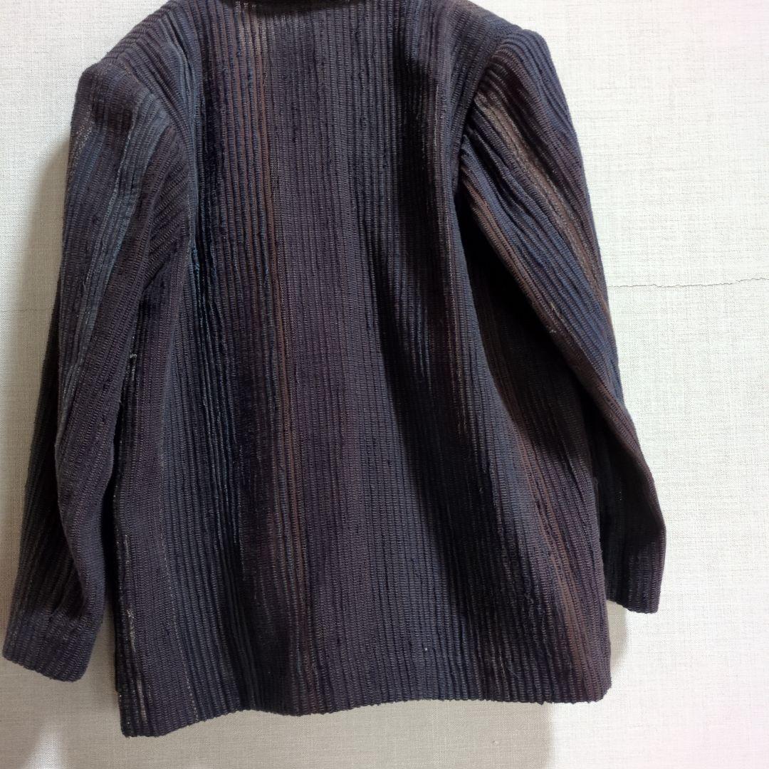 公文知洋子さんの裂き織りジャケット