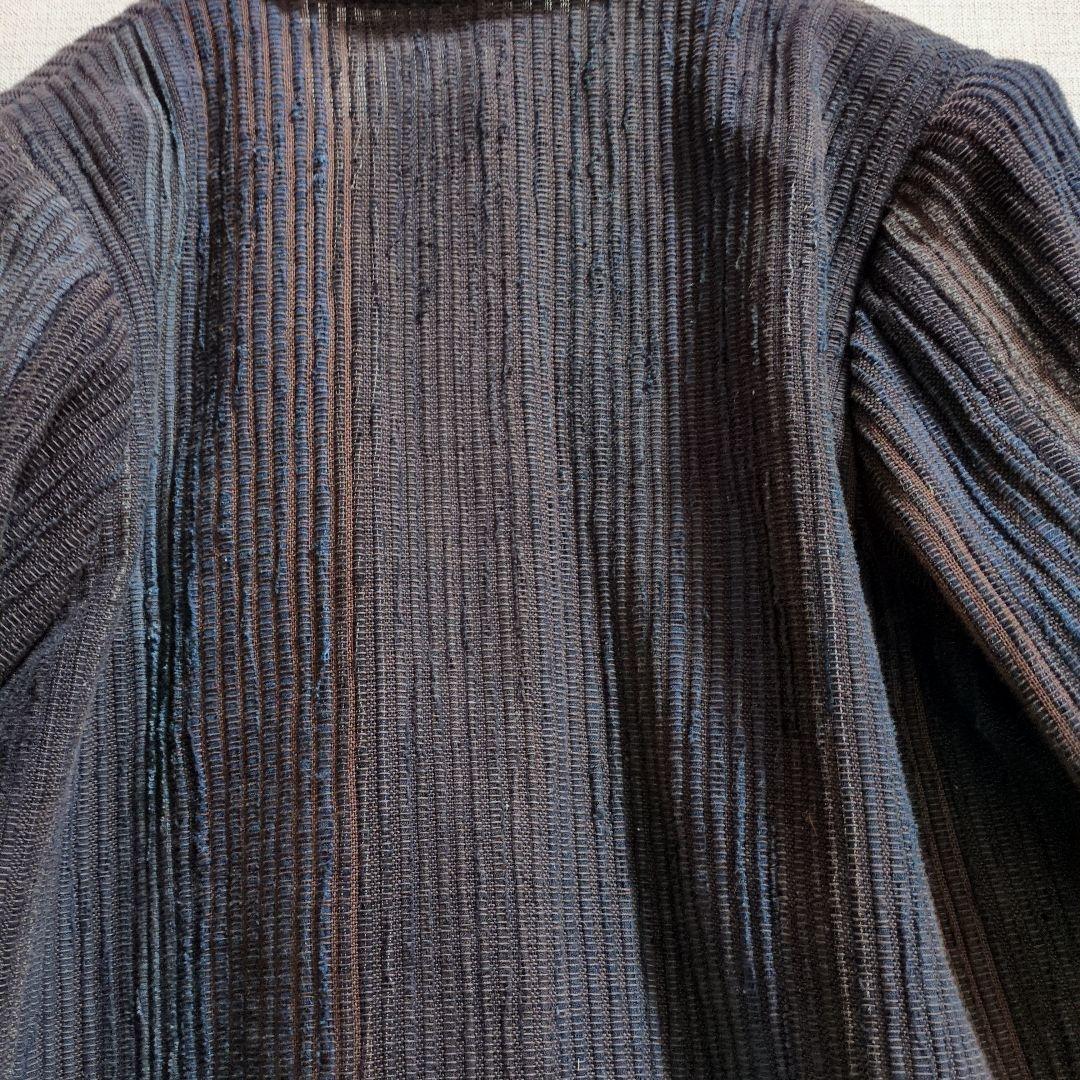 公文知洋子さんの裂き織りジャケット