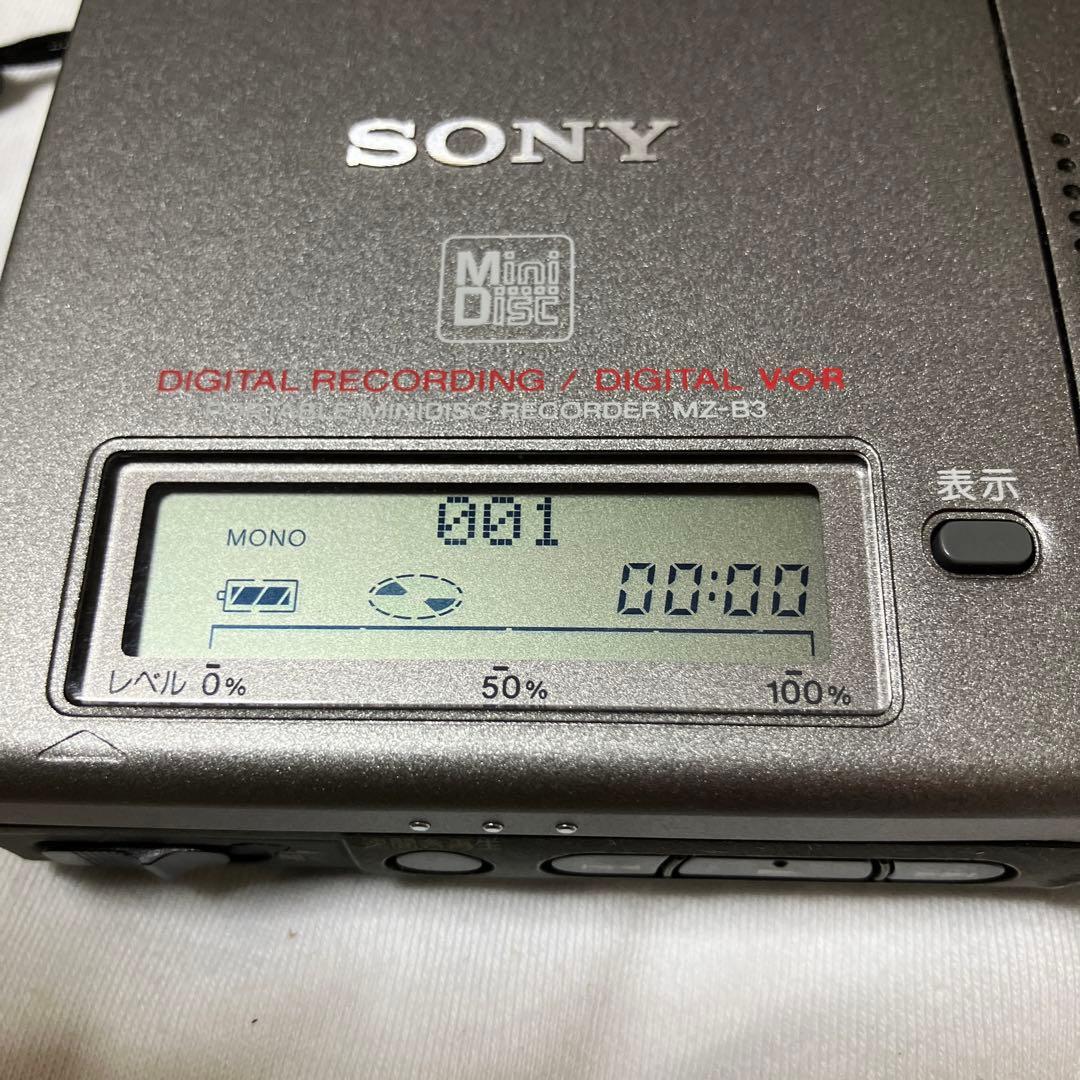SONY MZ-B3 ポータブルMDレコーダー（MD3枚付き）