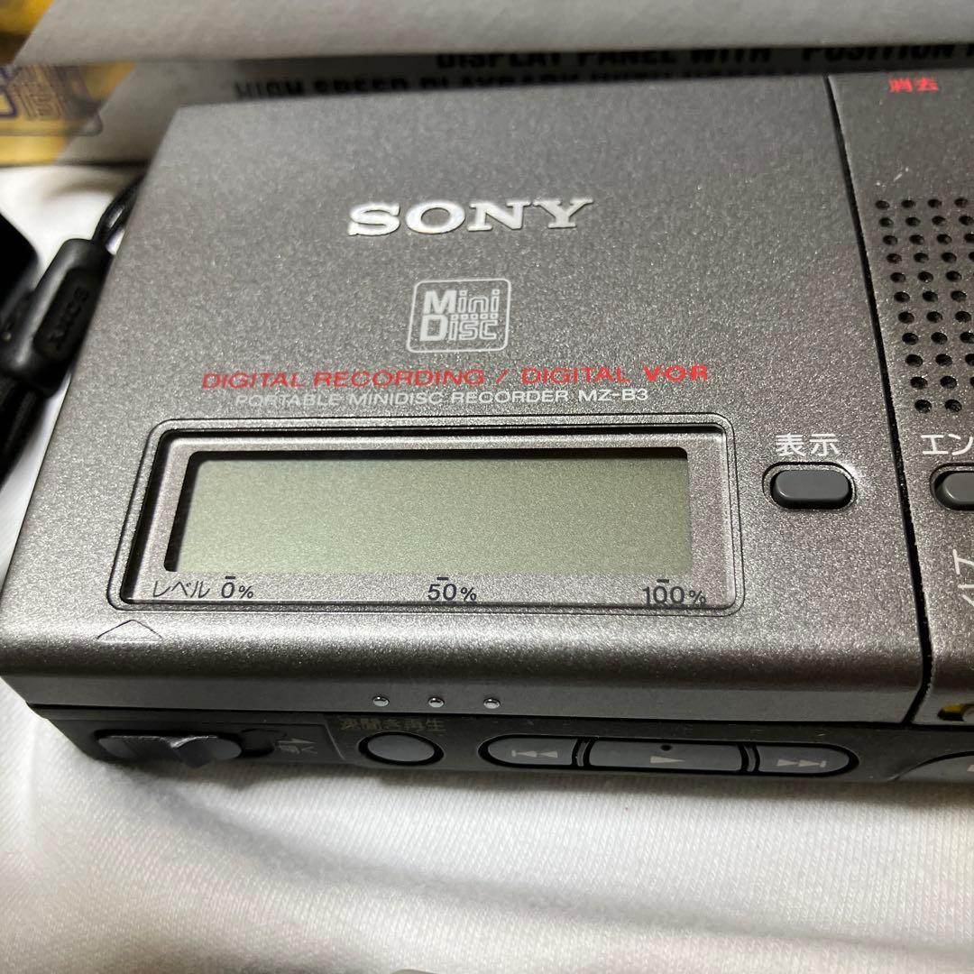 SONY MZ-B3 ポータブルMDレコーダー（MD3枚付き）