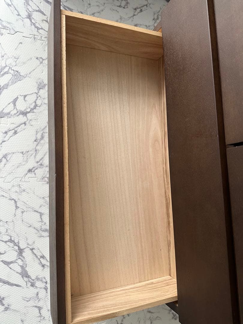 無印良品　ダークブラウン 4段チェスト