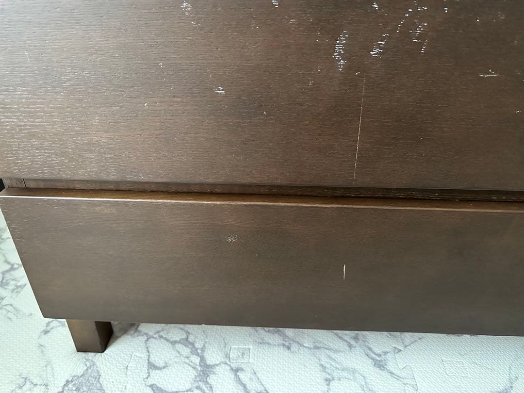 無印良品　ダークブラウン 4段チェスト