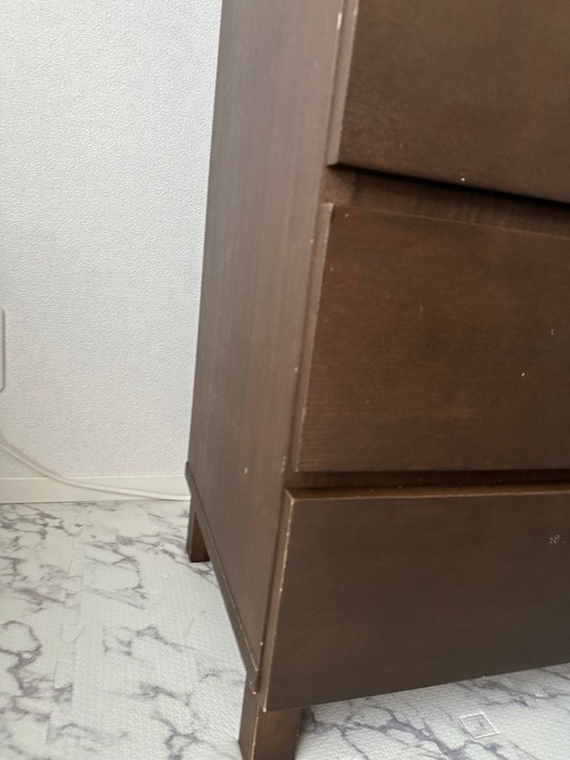 無印良品　ダークブラウン 4段チェスト
