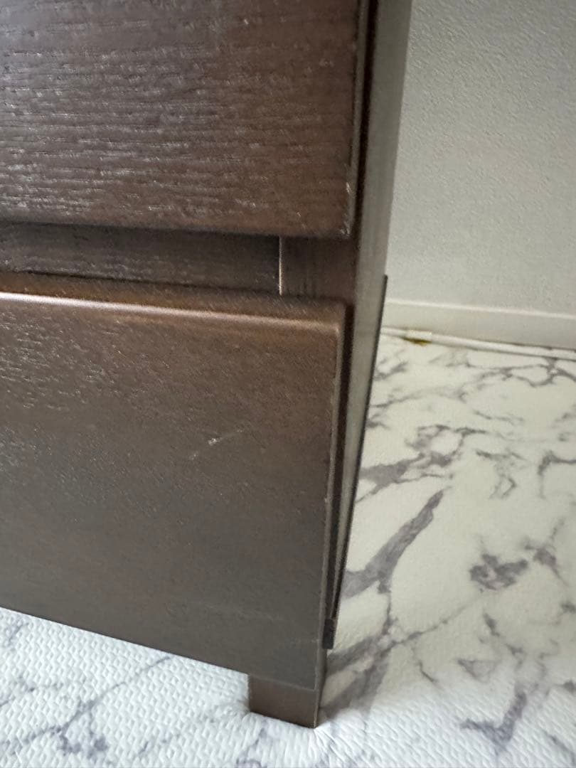 無印良品　ダークブラウン 4段チェスト