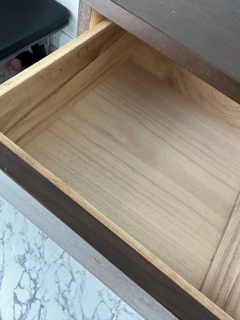 無印良品　ダークブラウン 4段チェスト