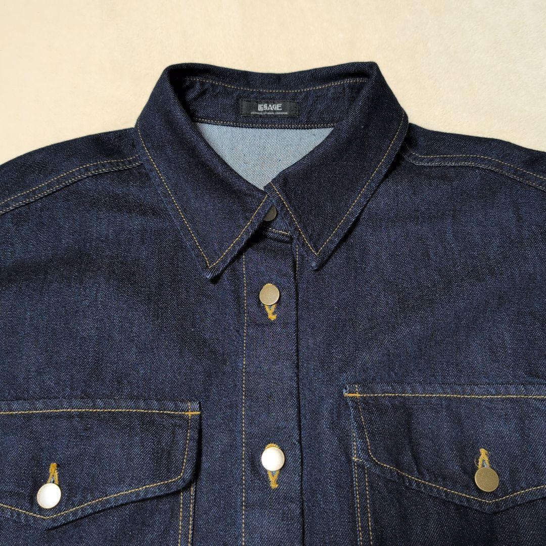タグ付き　25AW　ジャーナルスタンダードレサージュ　オーバーサイズデニムシャツ