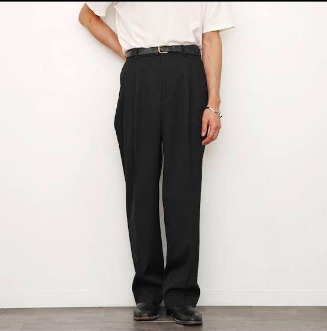 AURALEE LIGHT WOOL MAX GABARDINE 4 スラックス