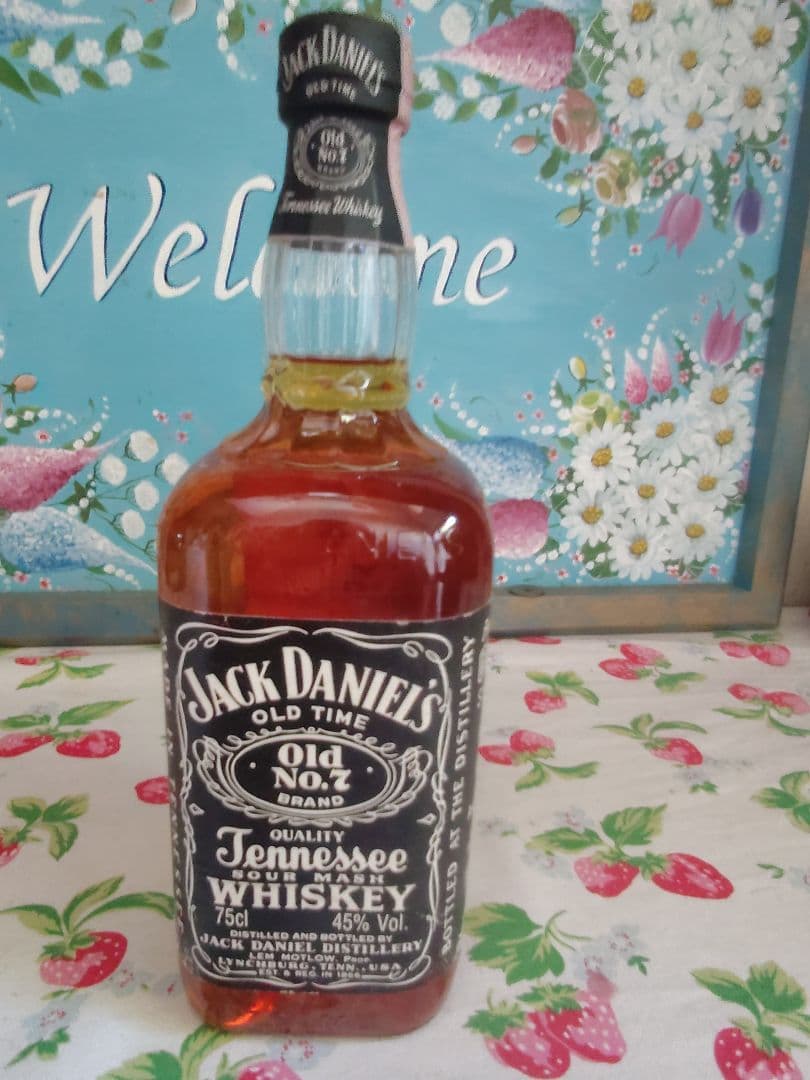 古酒　ジャックダニエル Old No,7 　オールドボトル　赤紙封印　45度
