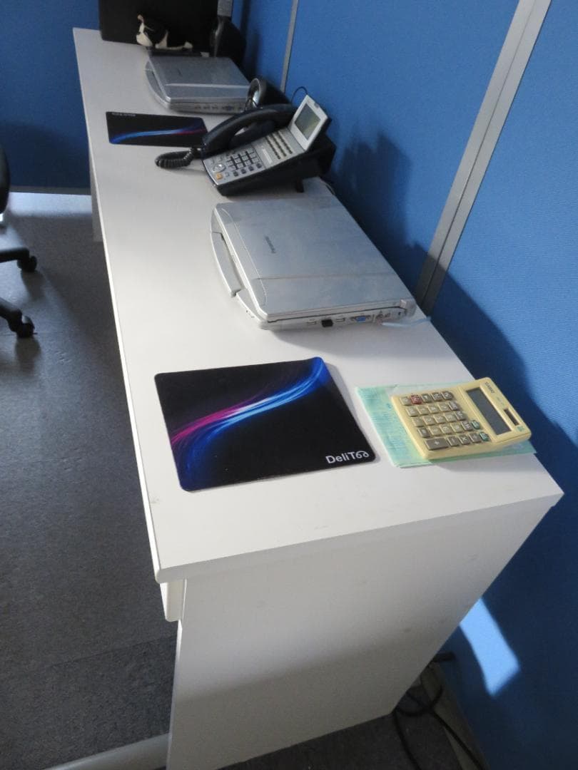 パソコン事務所机＋イス【未使用】セット　都内配達無料