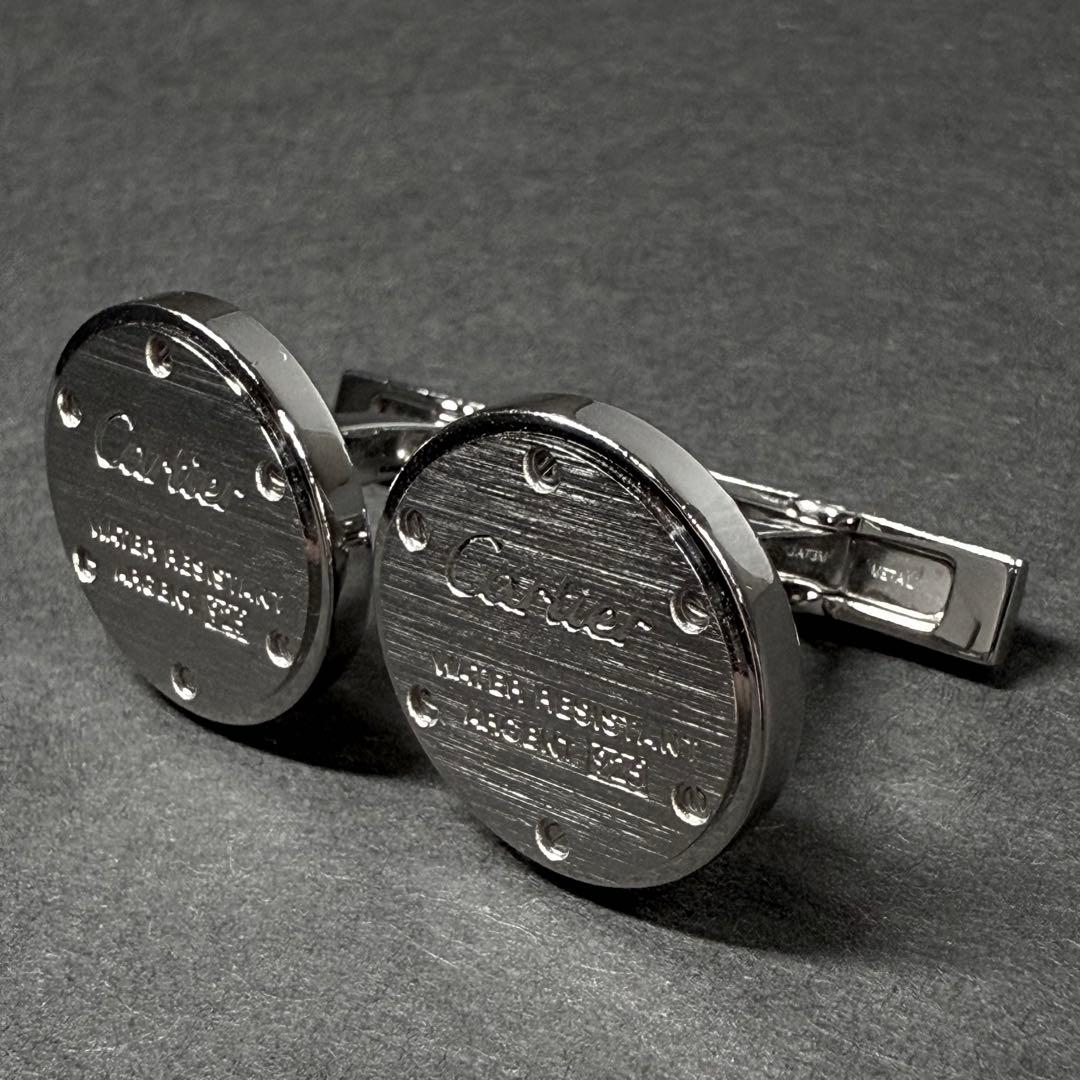 カルティエ カフス ウォーターレジスタント ラウンド シルバー925 幅1.8