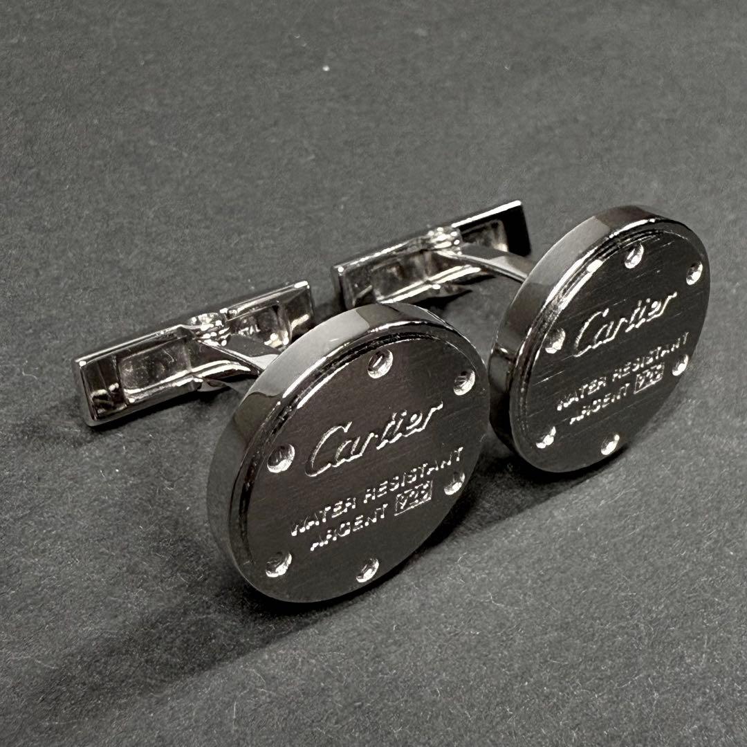 カルティエ カフス ウォーターレジスタント ラウンド シルバー925 幅1.8