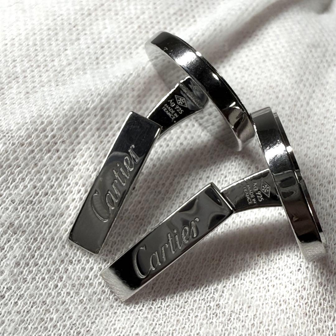 カルティエ カフス ウォーターレジスタント ラウンド シルバー925 幅1.8