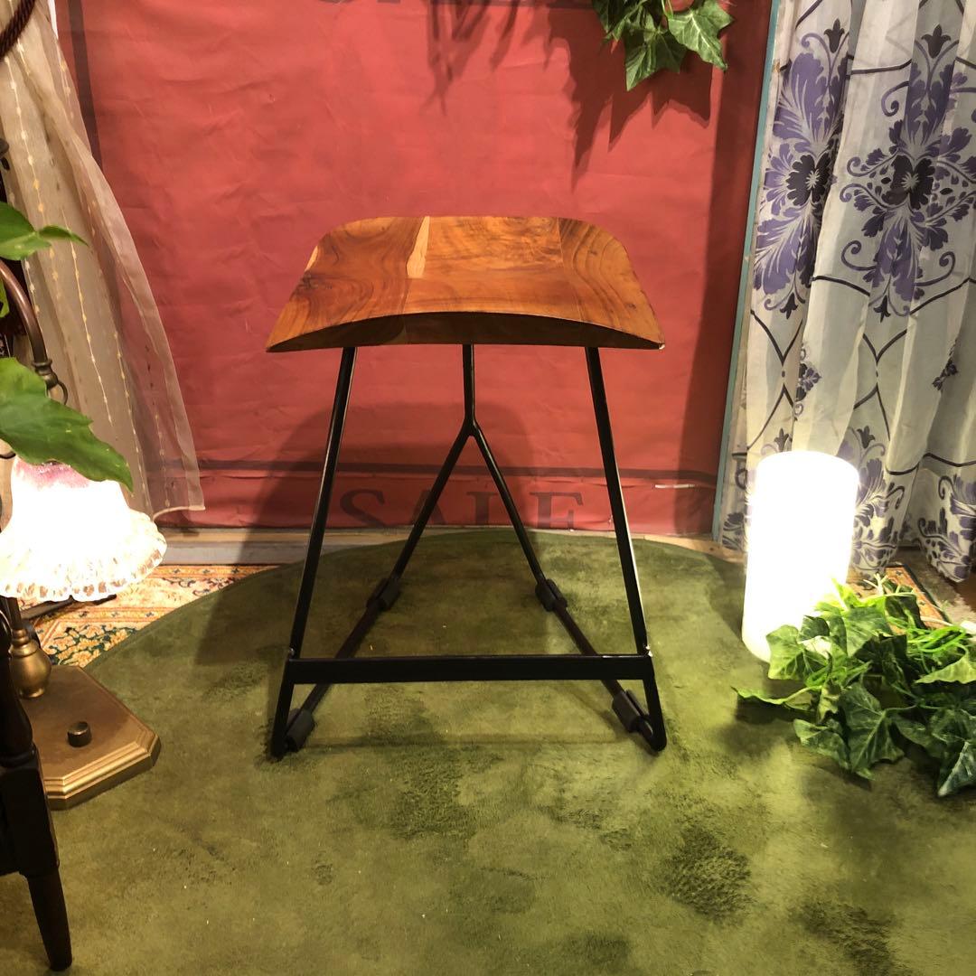 インダストリアル系　アカシアソリッド鉄脚　MASARAスタイル