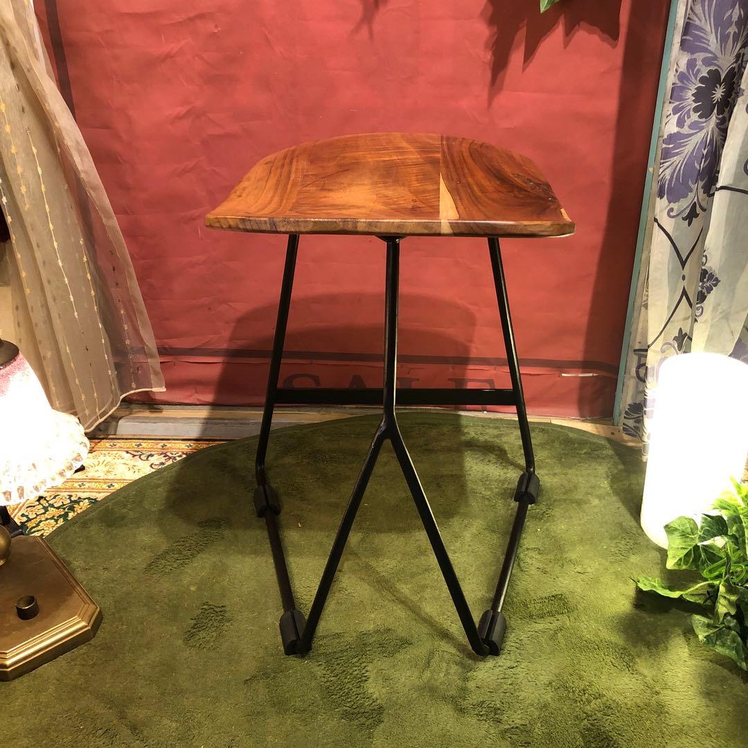 インダストリアル系　アカシアソリッド鉄脚　MASARAスタイル