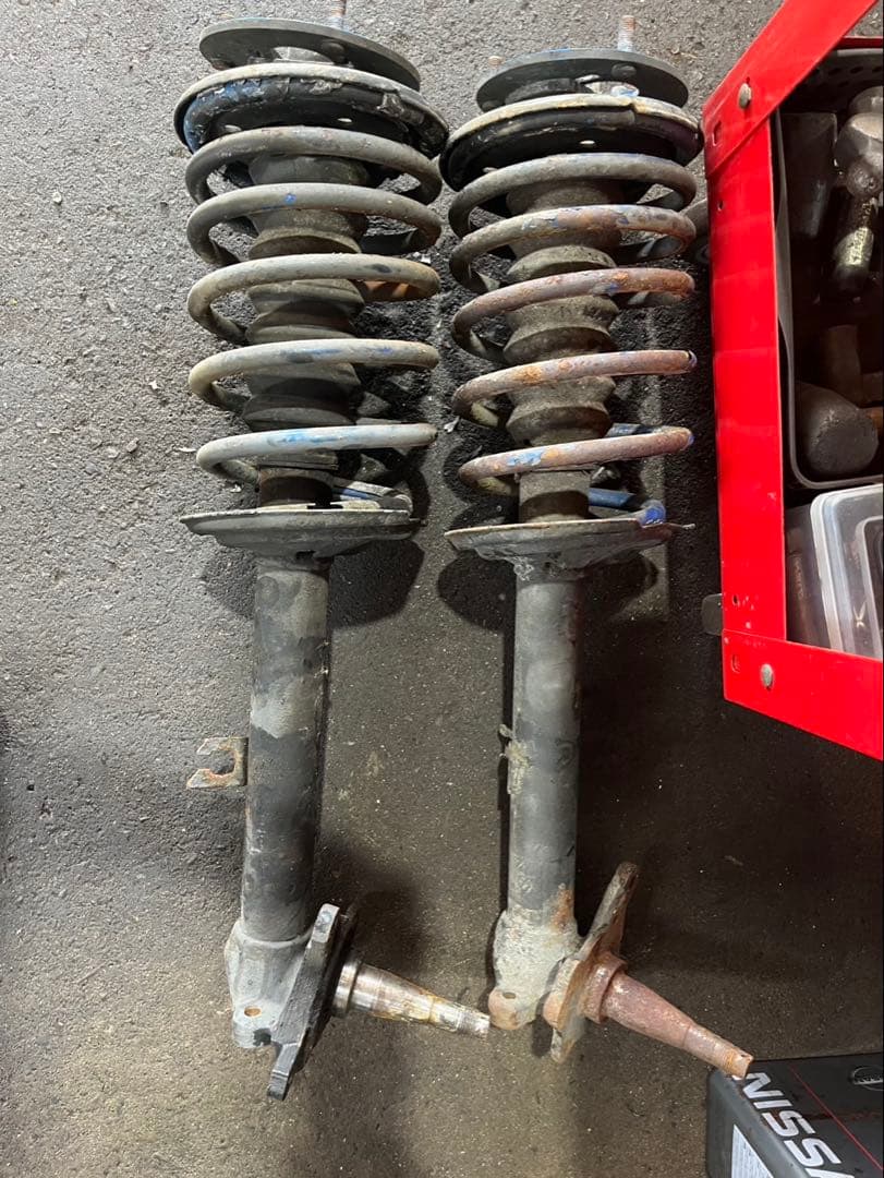 GX71用 フロント足回り 社外サス、ピロアッパー付き マークII チェイサー