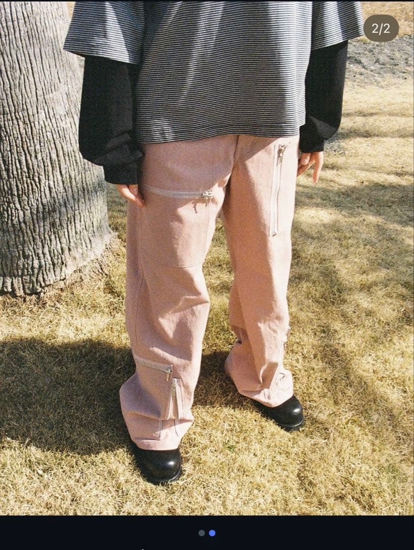 ド*西様 BIO wear WORK F TROUSERS【PINK】 Mサイズ