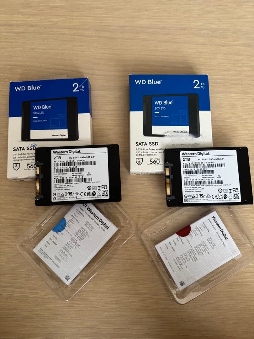★最終値下げ★WD Blue SATA SSD 2TB 2枚セット