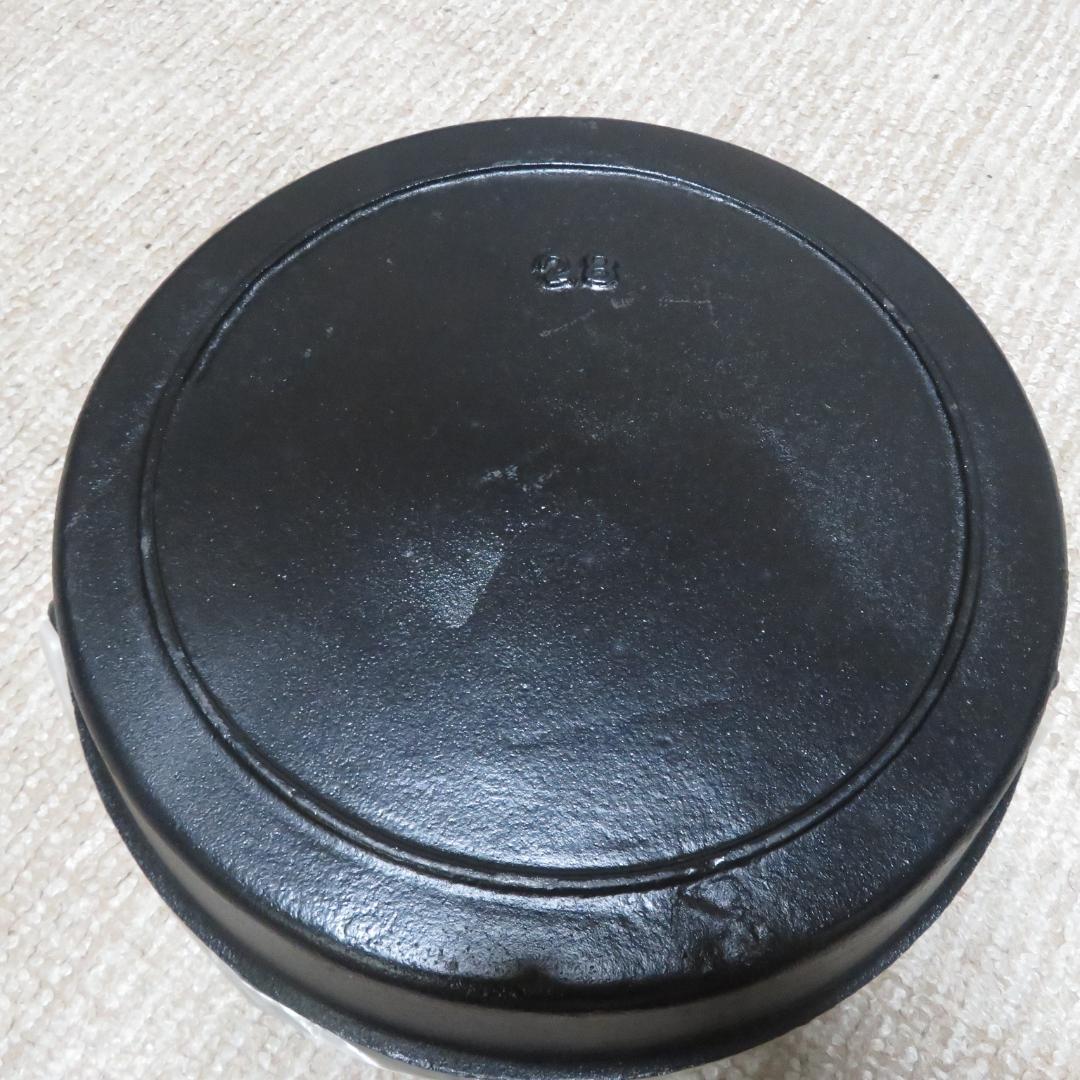 未使用　保管品　すき焼き鍋　28㎝　鉄なべ　鉄鍋　４㎏位　まとめて　５個