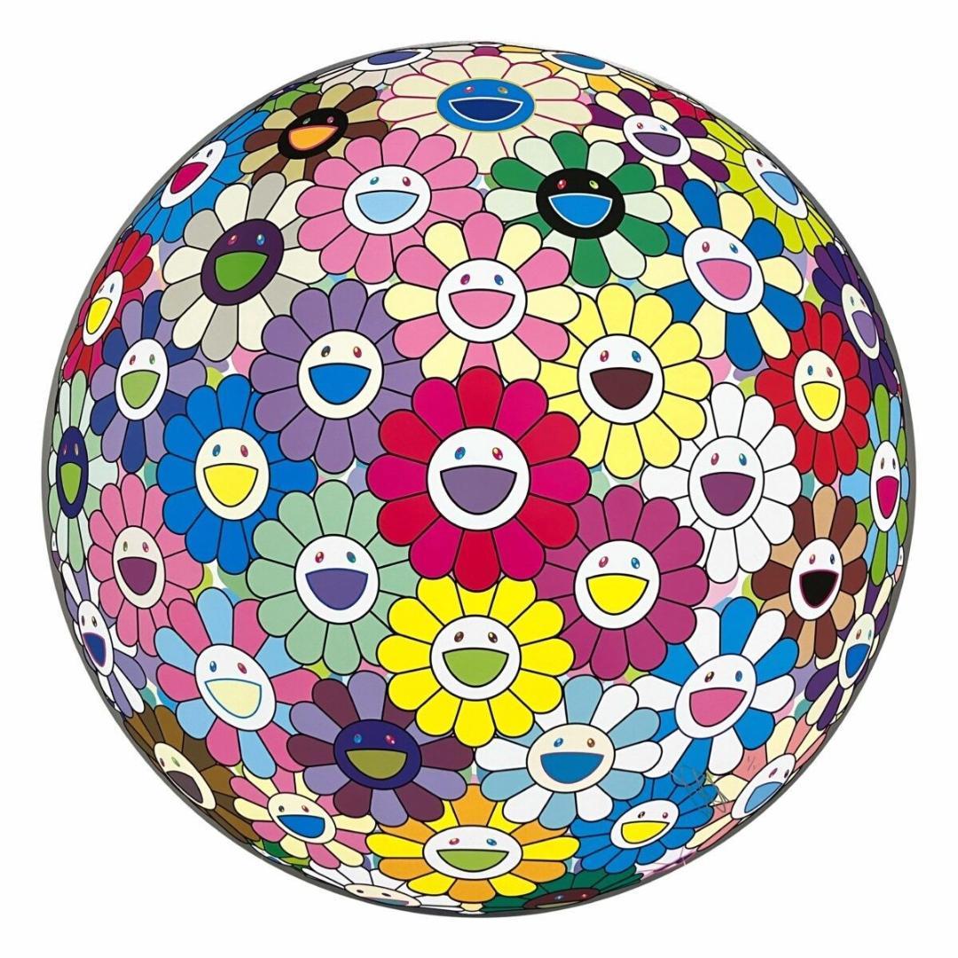 フラワーボール カラフル、ミラクル、スパークル 村上隆 ED300 ポスター