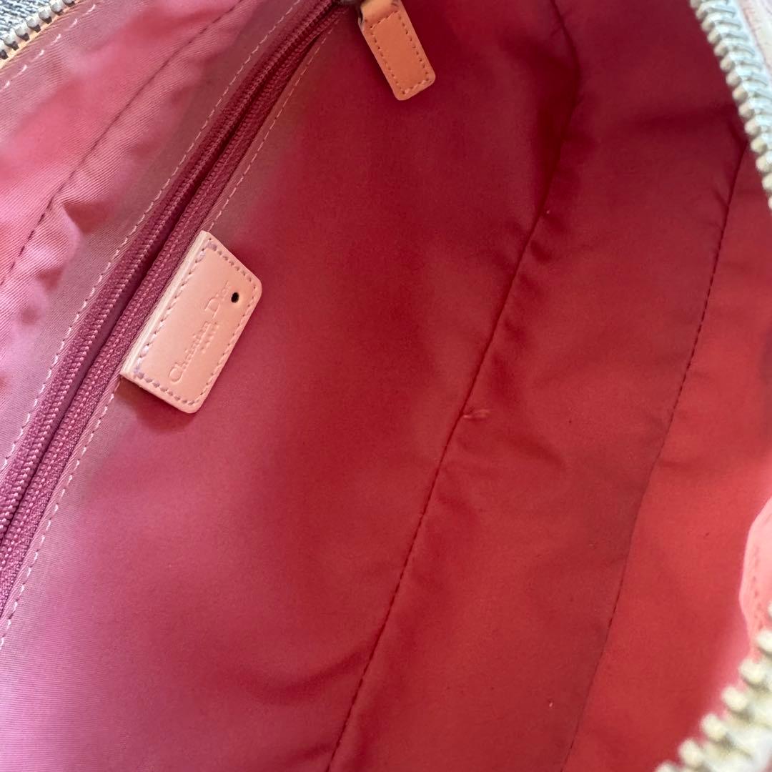 クリスチャンディオール　トロッター　ショルダーバッグ ピンク　フラワー