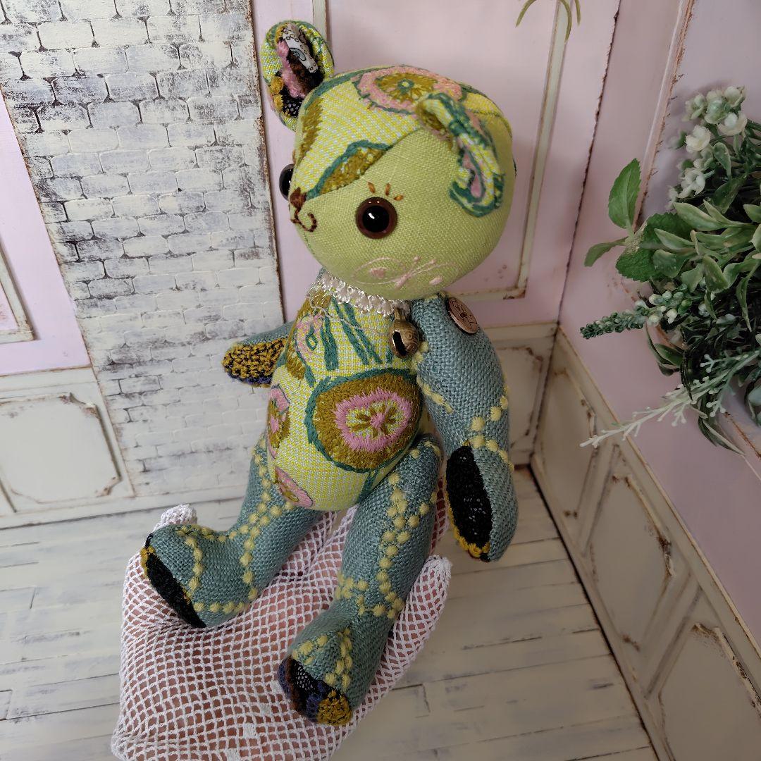 ミナペルホネン＊ハンドメイド＊ぬいぐるみ＊テディベア＊76