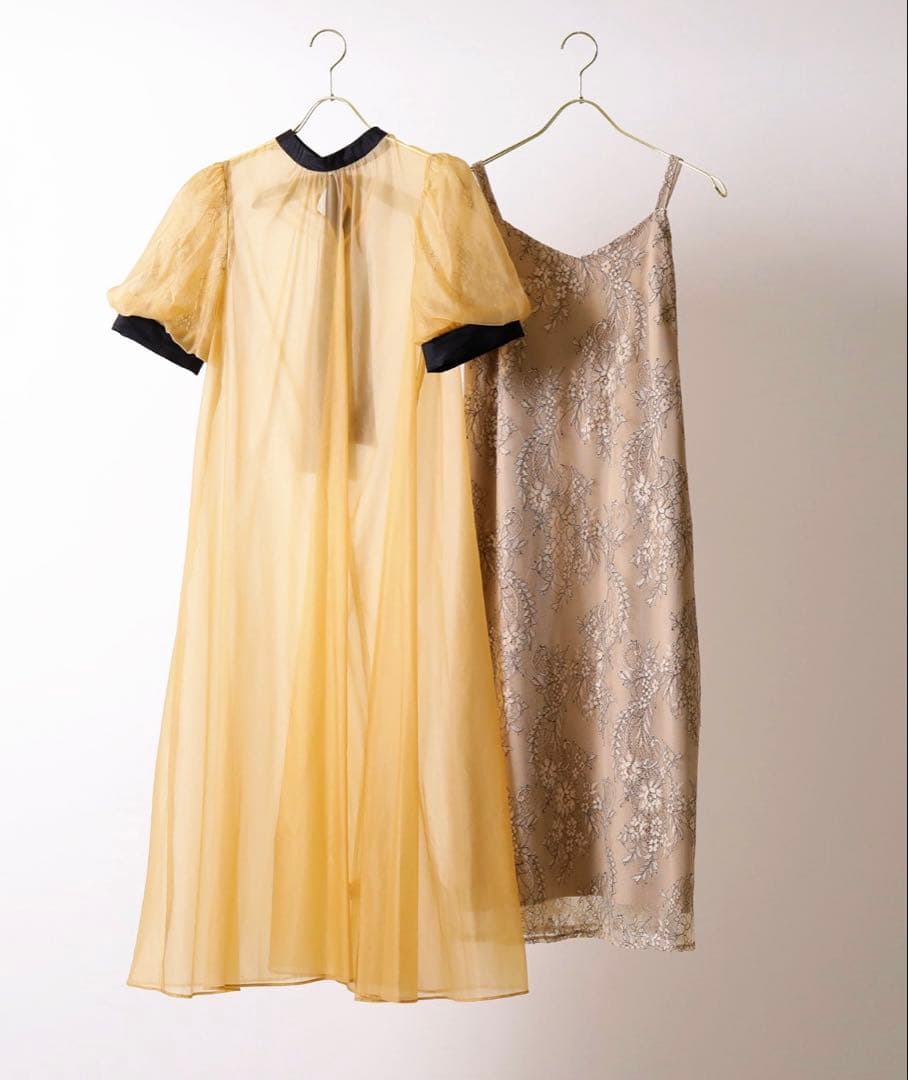 10★新品タグ付き★ドリードール　Aラインシアードレス　オレンジM/SHORT