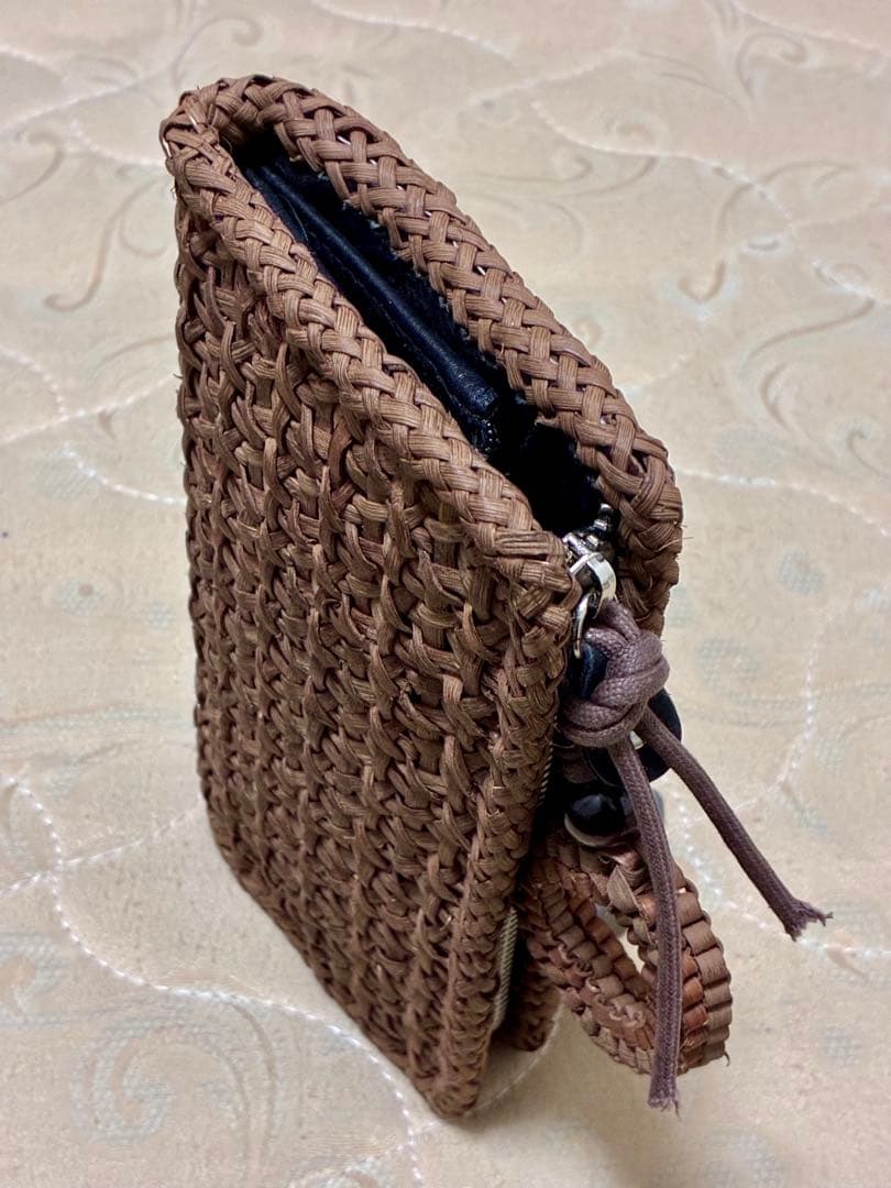 純国産 山葡萄の財布 チャーム付