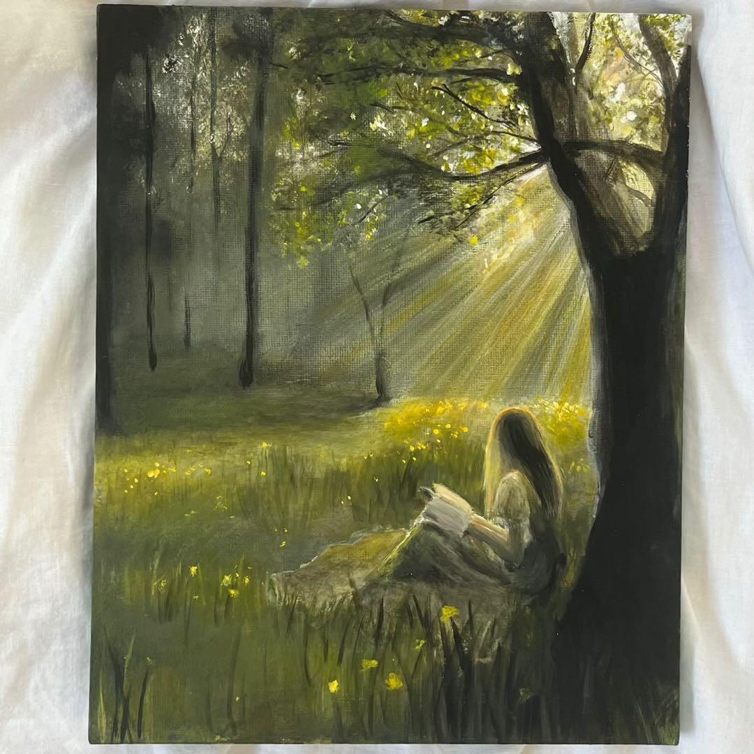 絵　絵画　風景画　ふらっとの絵　インテリアアート　アクリル画