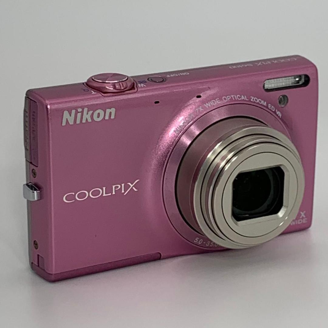 外観美品 訳あり　Nikon COOLPIX S6100 ピンク デジカメ