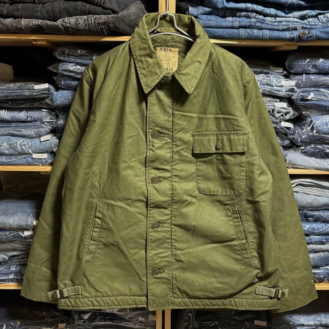70s U.S.NAVY USN A-2 デッキジャケット