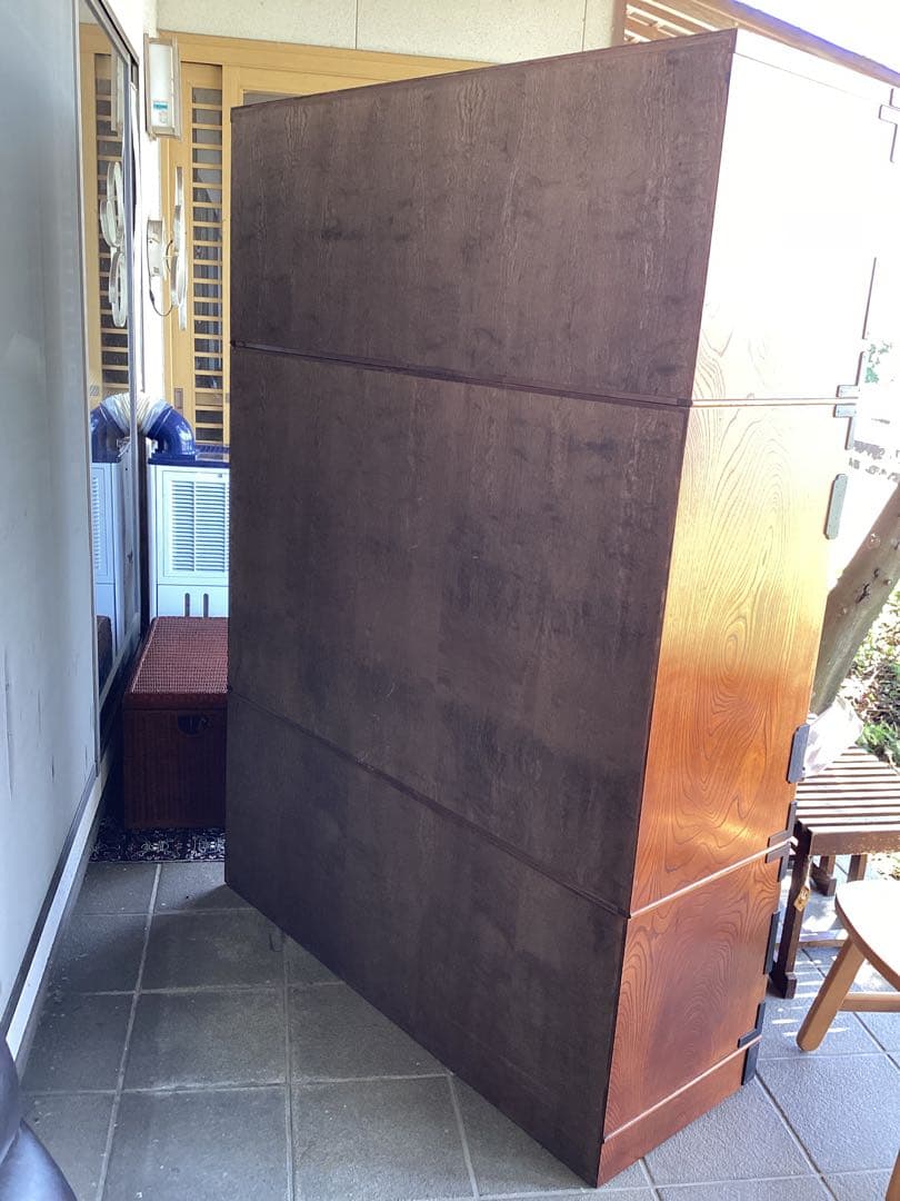 時代箪笥　民芸箪笥　装飾金具　和箪笥　欅　整理箪笥