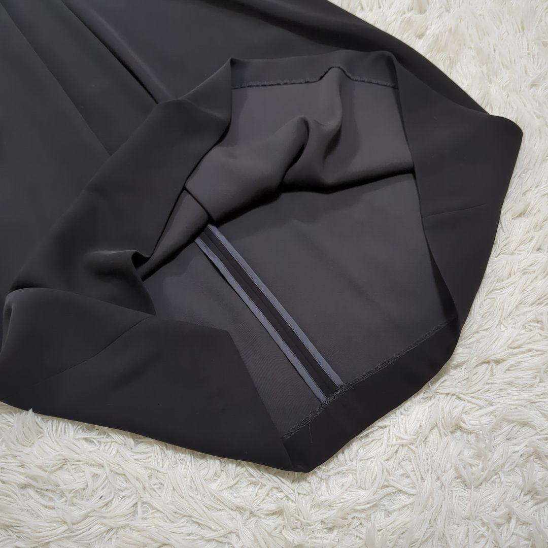 美品 ヨーコチャン 38 近年 マキシドレス コクーンスカートワンピース 黒