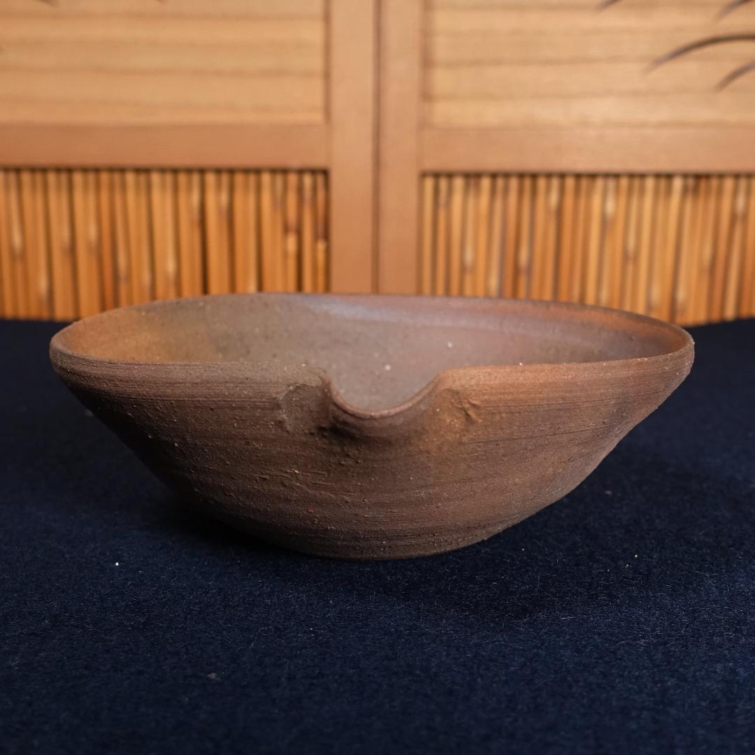 中里隆 本人作 唐津南蛮向付 共箱