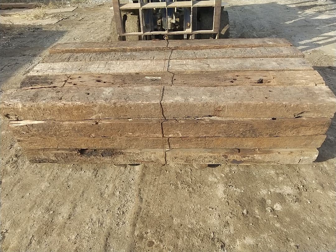 10本組 枕木 4級品 長さ約210cm 送料別 ガーデニング 花壇 庭づくり