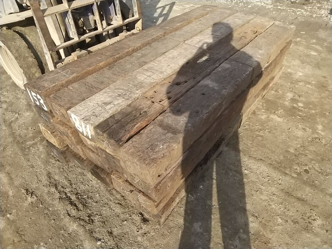 10本組 枕木 4級品 長さ約210cm 送料別 ガーデニング 花壇 庭づくり