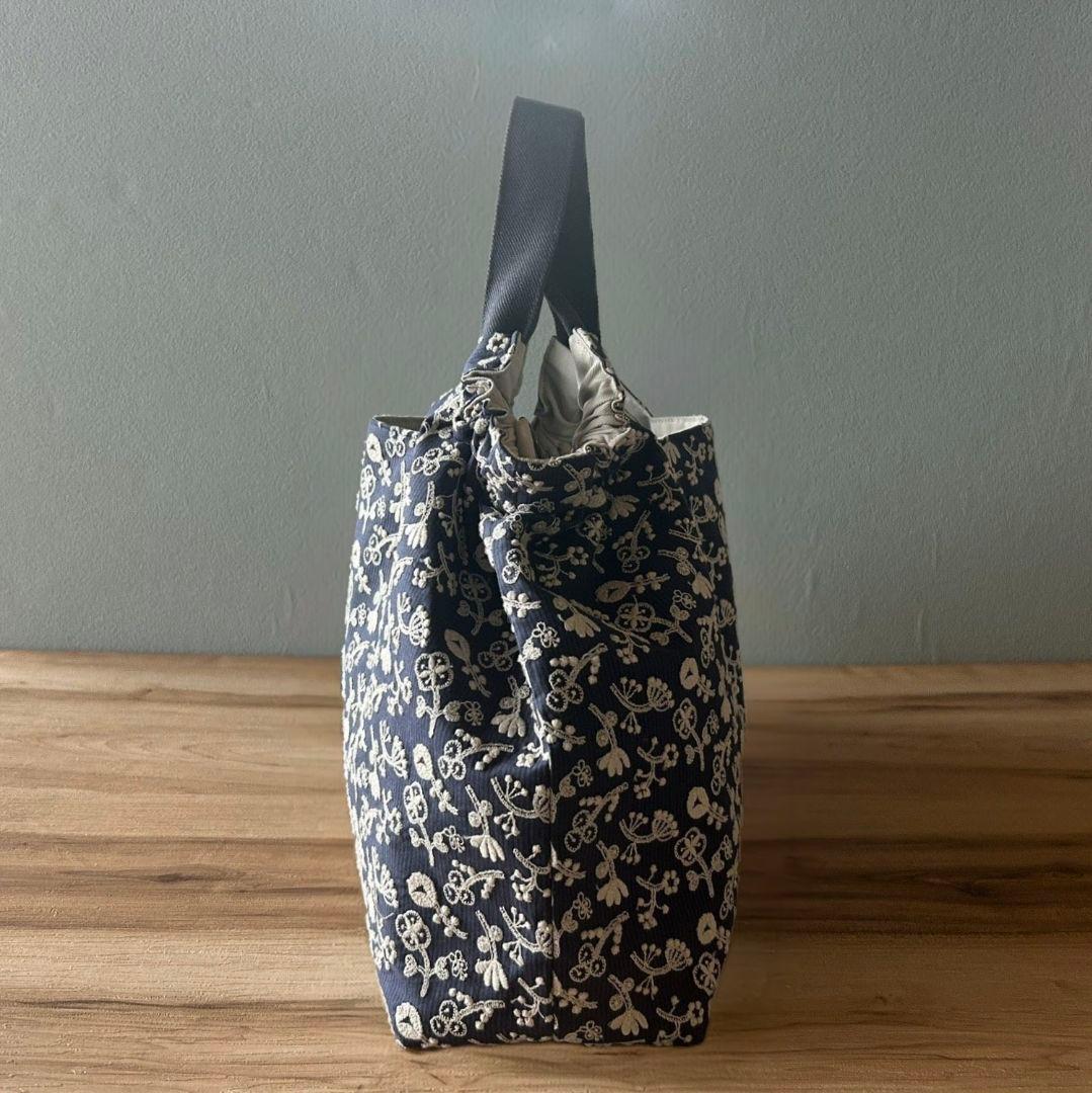 【うさこ様オーダー】ミナペルホネンハンドメイドシャーリングバッグ