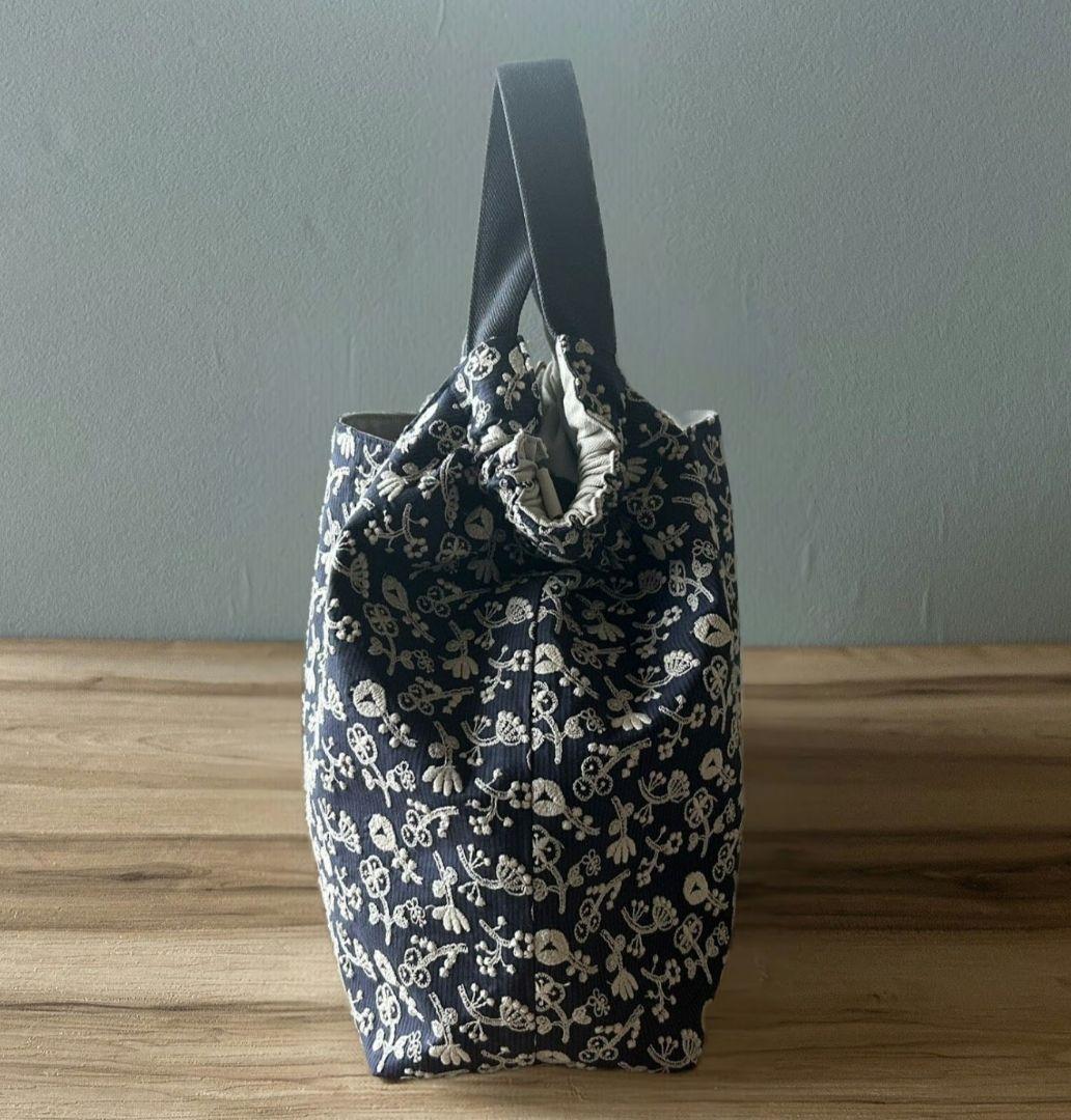 【うさこ様オーダー】ミナペルホネンハンドメイドシャーリングバッグ