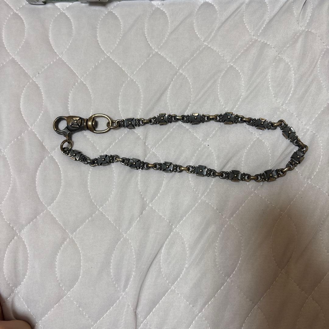 シルバー950 クロスリンクウォレットチェーン ヴィンテージ