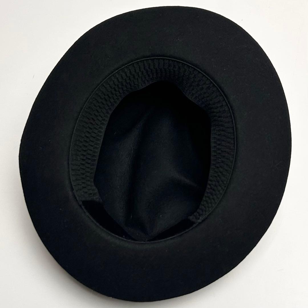 【極美品】Roen/ロエン/ウールハット/レオパード/スカルストーン/ブラック